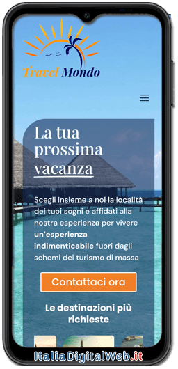 Sito di Agenzia Viaggi in versioni diverse