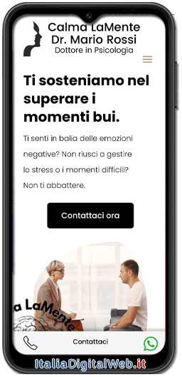 Sito Web a Rimini per Psicologo Versione Standard